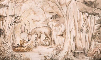 Fototapet WallArt copii toddler - Bambi