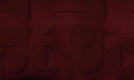Fototapet WallArt geometric relief - Bene Burgundy