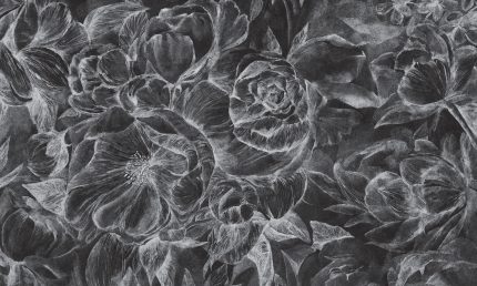 Fototapet WallArt flori abstracte - Brassica Dark