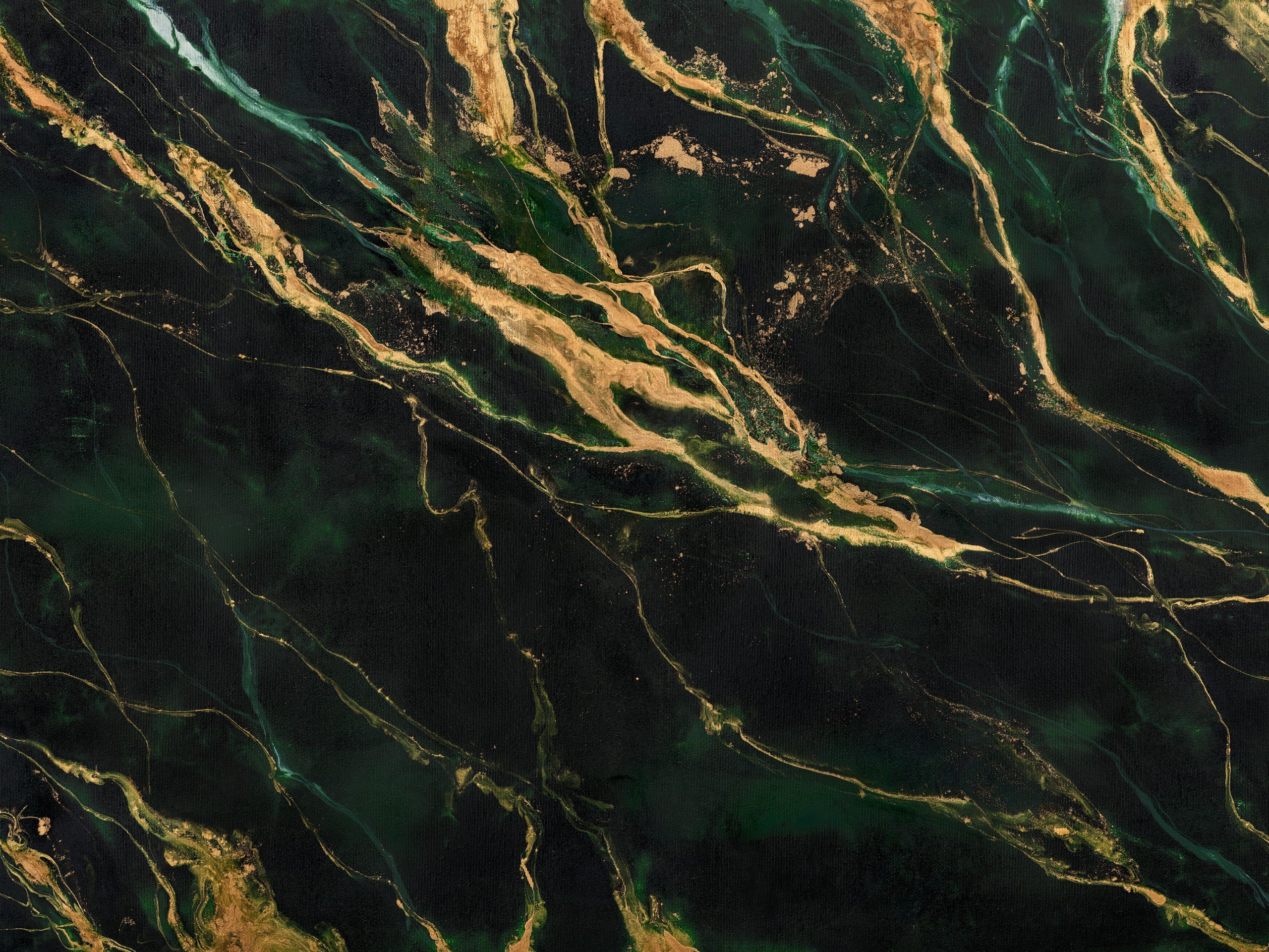 Emerald 400x300cm Fototapet WallArt marmura - Emerald - imagine 1