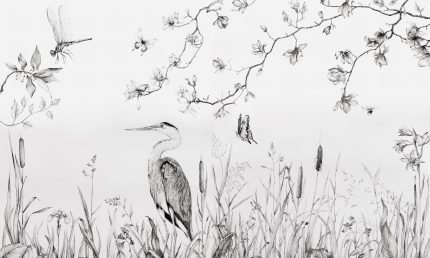 Fototapet WallArt natura - Heron