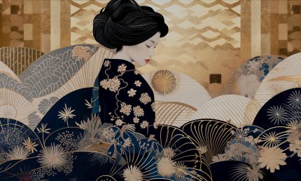 Fototapet WallArt gheisa - Kinui