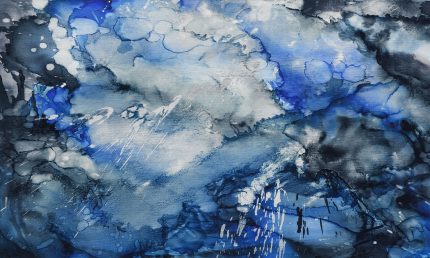 Fototapet WallArt tempera - Lago Blue