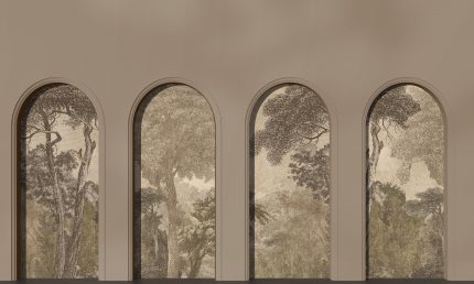 Fototapet WallArt arcade abstract - Libra Coffee Hood