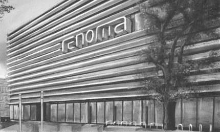 Fototapet WallArt - Mall B&W