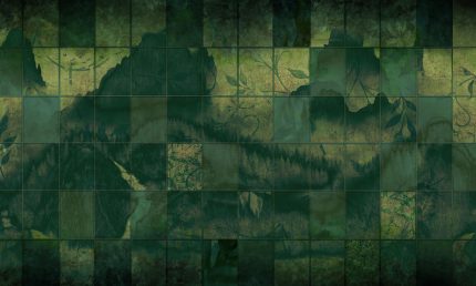 Fototapet WallArt abstract - Mattonelle