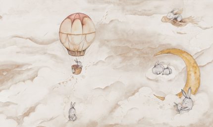 Fototapet WallArt copii toddler - Moonie Beige