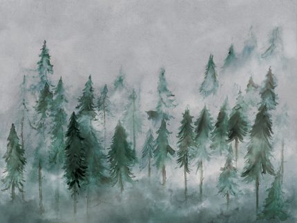 Fototapet WallArt padure - Nebbia