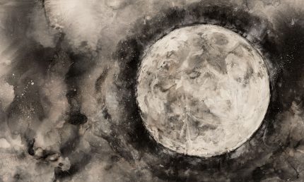 Fototapet WallArt luna in noapte - Notte