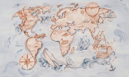 Fototapet WallArt copii toddler - Whale Tale