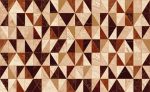 Fototapet Marmură Geometrică - Burgundia caramel