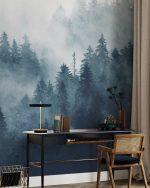 Fototapet Padure Cetioasa - Albastru - imagine 4