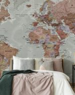 Fototapet Hartă politică mondială pentru directori - imagine 4