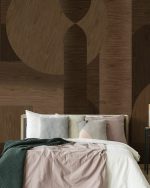 Fototapet Textură de lemn - Maro închis - imagine 4