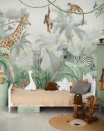Fototapet Prietenii Junglei cu fundal de jungla - imagine 6