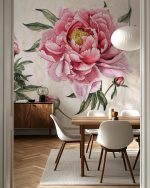 Fototapet Flori roz vintage - imagine 2
