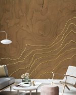 Fototapet Furnir Auriu - imagine 2