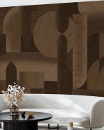 Fototapet Textură de lemn - Maro închis - imagine 6