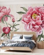 Fototapet Flori roz vintage - imagine 3
