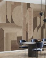 Fototapet Textură de lemn - Maro deschis - imagine 3