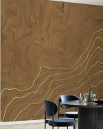 Fototapet Furnir Auriu - imagine 3