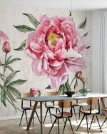 Fototapet Flori roz vintage - imagine 4