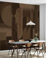 Fototapet Textură de lemn - Maro închis - imagine 2