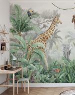 Fototapet Prietenii Junglei cu fundal de jungla - imagine 3