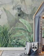 Fototapet Prietenii Junglei cu fundal de jungla - imagine 2