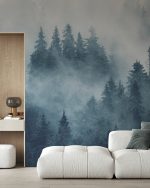 Fototapet Padure Cetioasa - Albastru - imagine 2