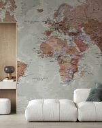 Fototapet Hartă politică mondială pentru directori - imagine 3