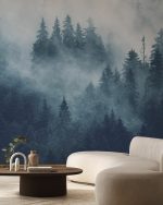 Fototapet Padure Cetioasa - Albastru - imagine 5