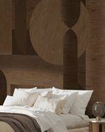 Fototapet Textură de lemn - Maro închis - imagine 3