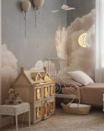 Fototapet Visare cu Ochi Deschisi cu Nori Rozalii - imagine 3