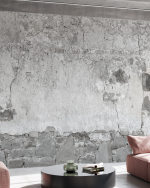 Fototapet Zid de piatră crăpată - Gri - imagine 2