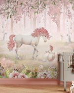 Fototapet Pădurea Unicornilor - Roz - imagine 5