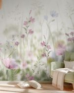 Fototapet Pajiște florală delicată II - imagine 3
