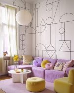 Fototapet Forme geometrice abstracte - Alb și negru - imagine 2