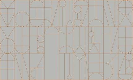 Fototapet Forme geometrice abstracte - Maro pe gri