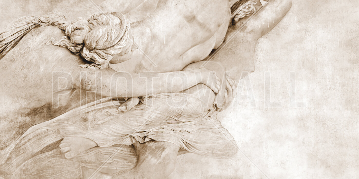 de-la-sculpture-sepia Fototapet De la Sculpture - Sepia - imagine 1