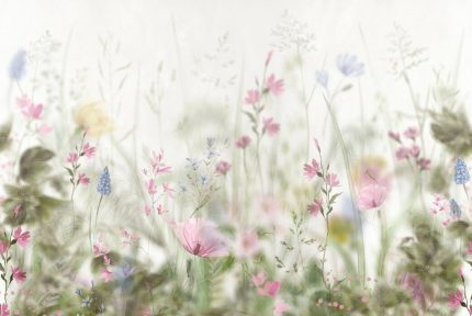 Fototapet Pajiște florală delicată II