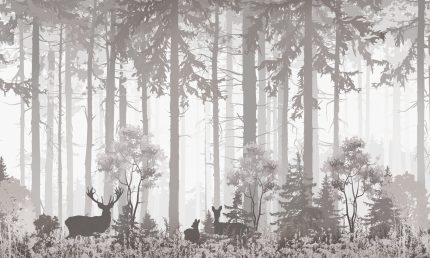 Fototapet Siluete de Pădure