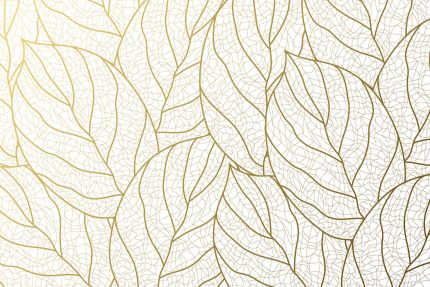 Fototapet Frunze aurii în gradient