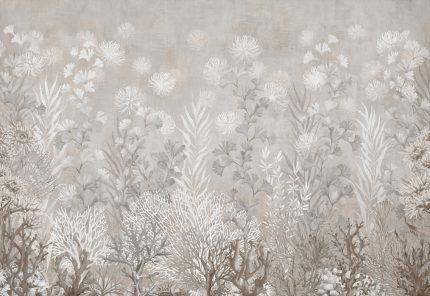 Fototapet Grădină Marină - Gri Perlat