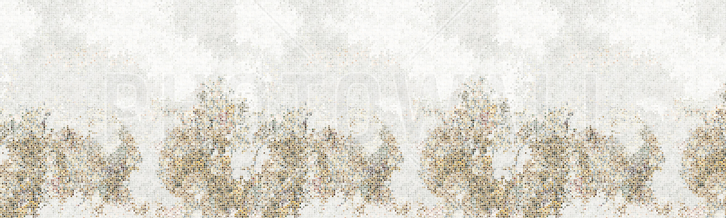 mosaicforest-brown Fototapet Pădure Mozaic - Auriu - imagine 1