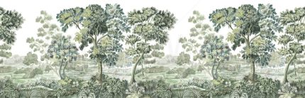 Fototapet Pădure Veche - Verde Senin - Panoramă
