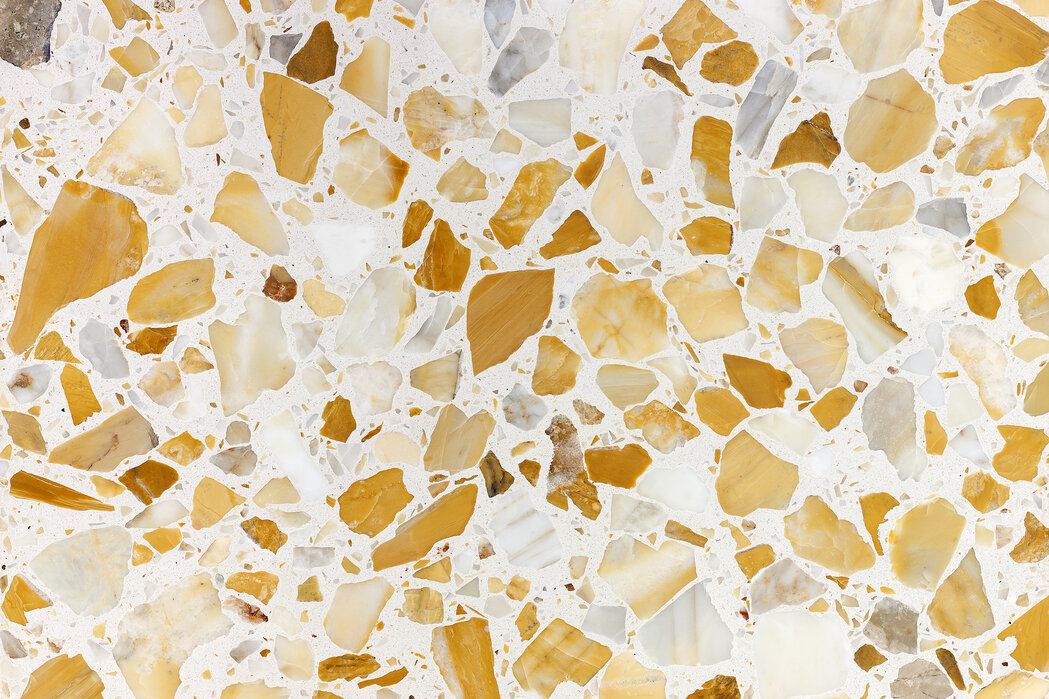orange-terrazzo-pattern Fototapet Model Terrazzo Portocaliu - imagine 1