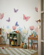 Fototapet Flori și fluturi - imagine 4
