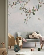 Fototapet Buclă de Cântec de Leagăn - Albastru - imagine 6