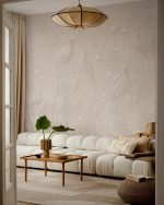 Fototapet Relief elegant cu păuni - Ușor - imagine 4